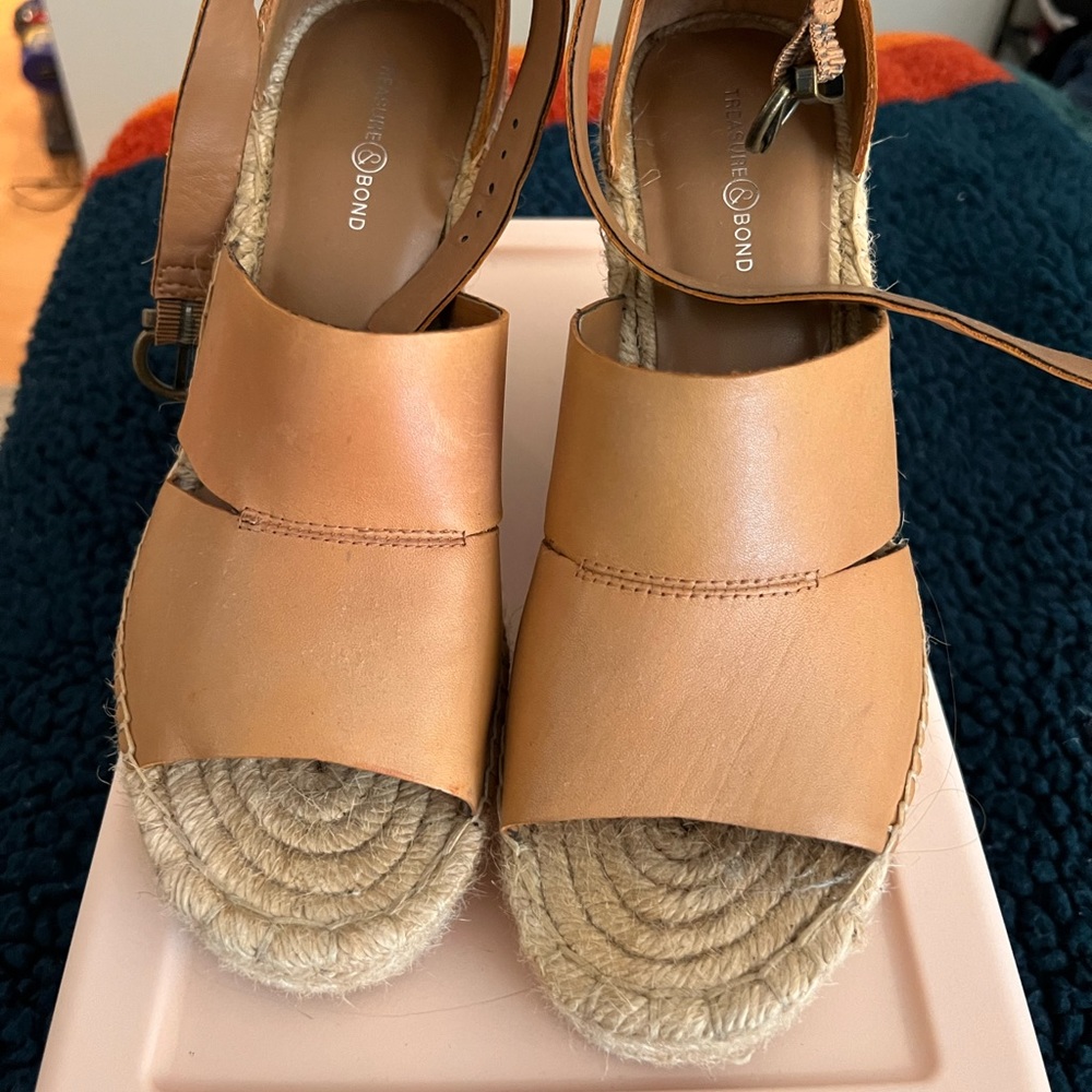 Treasure and Bond Espadrille Heels, 9.5.